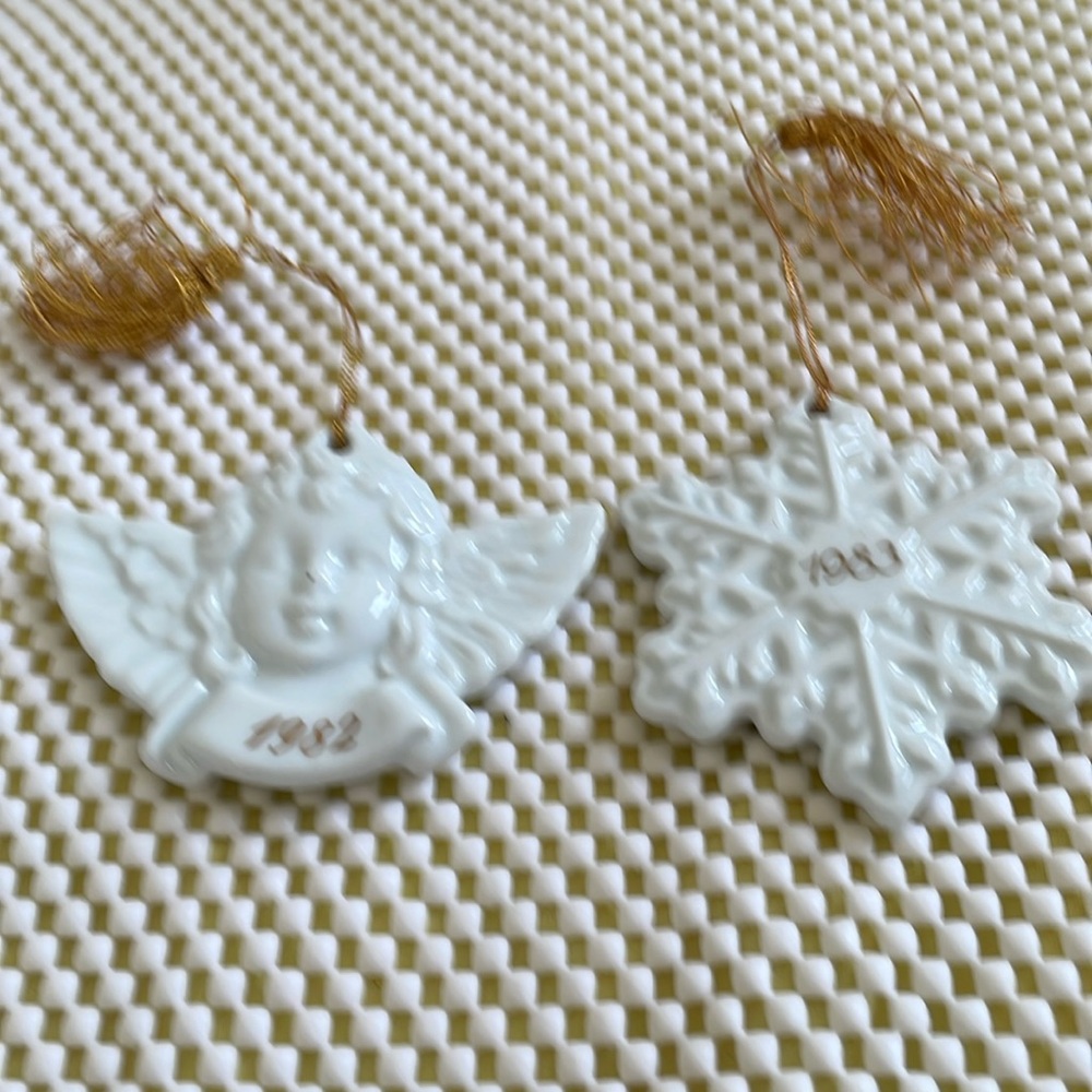 Vintage Ceramic collective Christmas Ornament